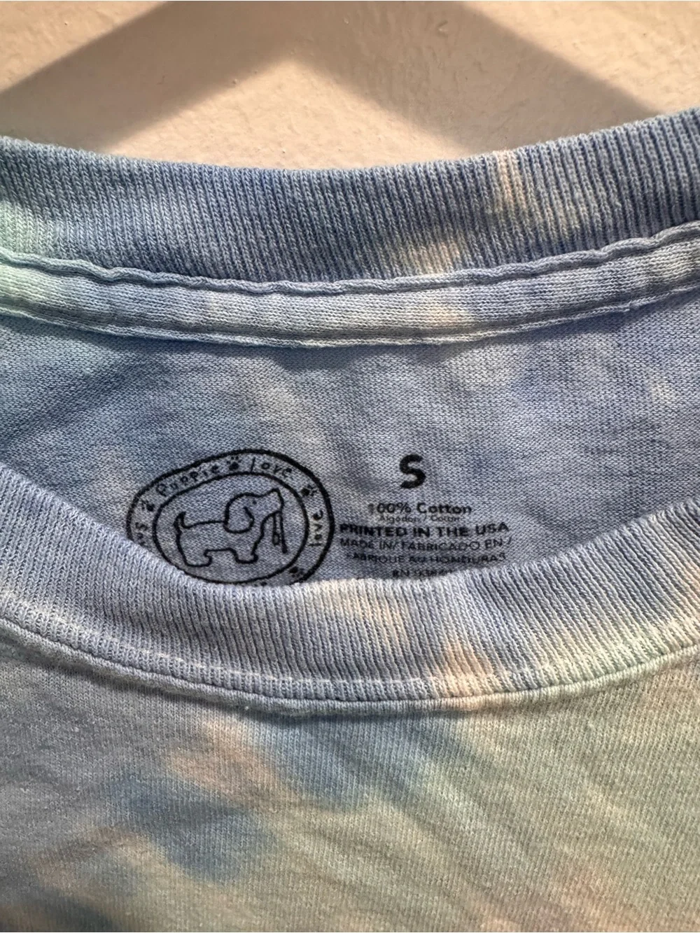 Blue Tie-Dye Long Sleeve Tee puppie love brand